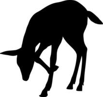 Deer Silhouette Vector on white background