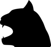 Panther Silhouette Vector on white background