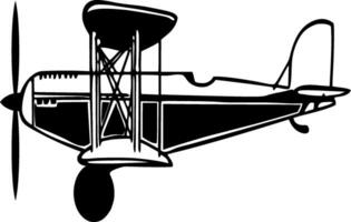 Airplane Silhouette Vector on white background