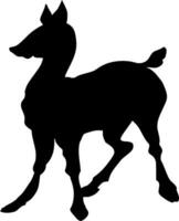 Deer Silhouette Vector on white background