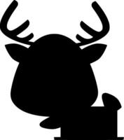 Deer Silhouette Vector on white background