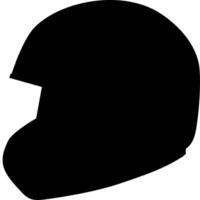 Helmet Silhouette Vector on white background