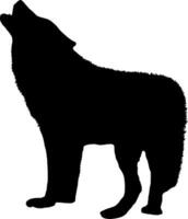 Wolf Silhouette Vector on white background