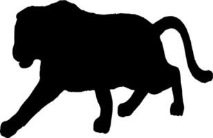 Panther Silhouette Vector on white background