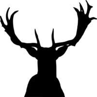 Deer Silhouette Vector on white background