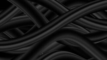 Black abstract smooth liquid waves video animation