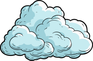 AI generated Cloud clipart design illustration png