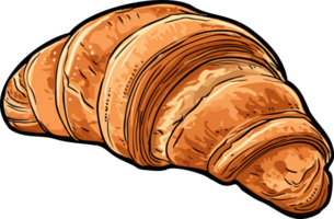 ai genererad croissant ClipArt design illustration png