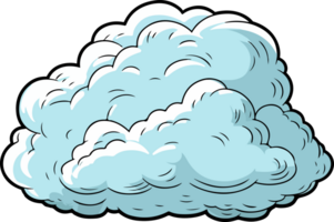 ai generiert Wolke Clip Art Design Illustration png