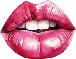 ai generado mujer labios clipart diseño ilustración png