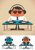 DJ Cartoon Set vector