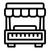 Retail storefront icon outline vector. Business retail shop vector