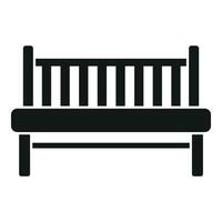 Deck sofa wood icon simple vector. Plan above vector