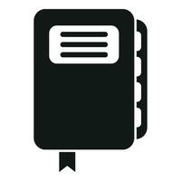 Folder book icon simple vector. Database system folder vector