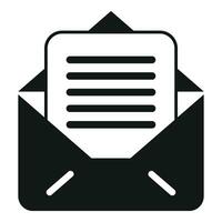 Mail record keeping icon simple vector. Screen plan vector