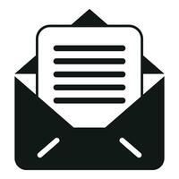 Mail record keeping icon simple vector. Screen plan vector