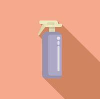 Hair coloring sprayer icon flat vector. Color step hairs vector