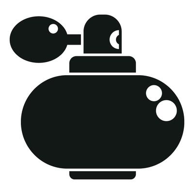 Glass sprayer icon simple vector. Atomizer wash