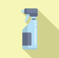 Palm cleanse disinfect icon flat vector. Air mist cleaning vector