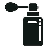 Mist spray bottle icon simple vector. Deodorant atomizer vector