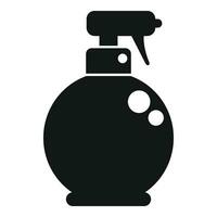 Cleansing container nozzle icon simple vector. Palm wash hand vector