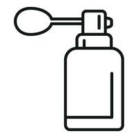 Mist spray bottle icon outline vector. Deodorant atomizer vector