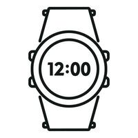 cámping reloj inteligente icono contorno vector. naturaleza libertad vector