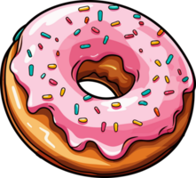 ai gegenereerd donut clip art ontwerp illustratie png