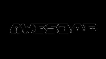 Awesome ascii animation on white background. Ascii art code symbols with shining and glittering sparkles effect backdrop. Attractive attention promo. video