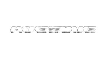 eccezionale ascii animazione ciclo continuo su bianca sfondo. ascii codice arte simboli macchina da scrivere nel e su effetto con loop movimento. video