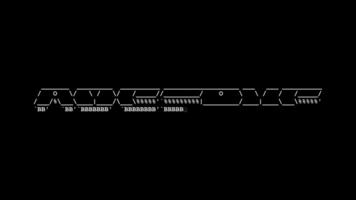 grymt bra ascii animering på vit bakgrund. ascii konst koda symboler med lysande och glittrande pärlar effekt bakgrund. attraktiv uppmärksamhet kampanj. video