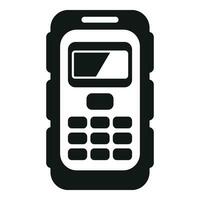 Mobile laser meter icon simple vector. Screen electric vector