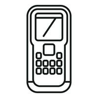 Technology laser meter icon outline vector. Scanner tool vector