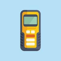 Laser meter instrument icon flat vector. Scanner tool vector