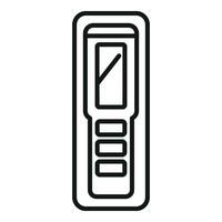 Electronic laser meter icon outline vector. Modern tool system vector