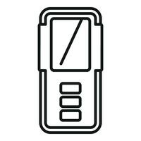 Engineering laser meter icon outline vector. Tool device vector