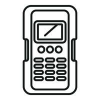 Modern laser meter icon outline vector. Tool device system vector