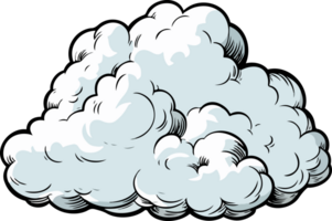 ai generiert Wolke Clip Art Design Illustration png