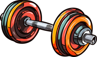 AI generated Dumbbell clipart design illustration png