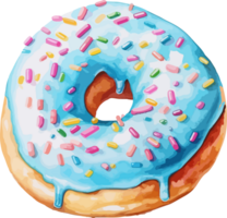 ai gegenereerd donut clip art ontwerp illustratie png