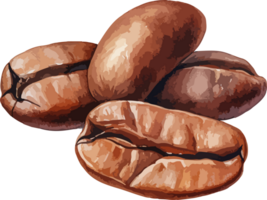 AI generated Coffee bean clipart design illustration png