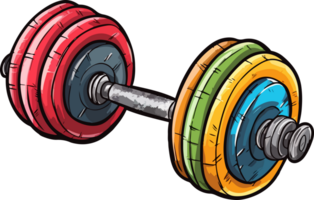 AI generated Dumbbell clipart design illustration png