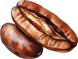 AI generated Coffee bean clipart design illustration png