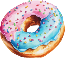 AI generated Doughnut clipart design illustration png