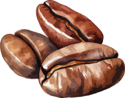 AI generated Coffee bean clipart design illustration png