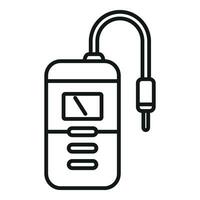 Device kit portable icon outline vector. Electronic experiment vector