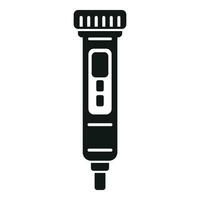 Screen ph meter icon simple vector. Sensor device soil vector