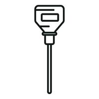 Sensor device ph icon outline vector. Level ph meter vector