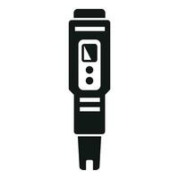 Portable ph meter icon simple vector. Electronic probe vector