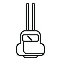 Probe test kit icon outline vector. Ph meter vector